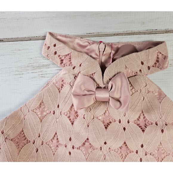 PatPat Pink Halter Lace and Tulle Formal Party Dress sz 5-6Y New - Picture 3 of 6